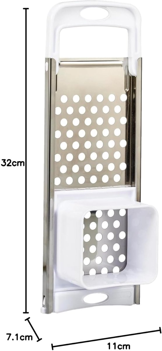 Spätzle Schaaf - Deegmaker Pasta - Zelf Pasta Maken - Roestvrij Staal - 30 x 15 x 3 cm - Zilver — afbeelding 3