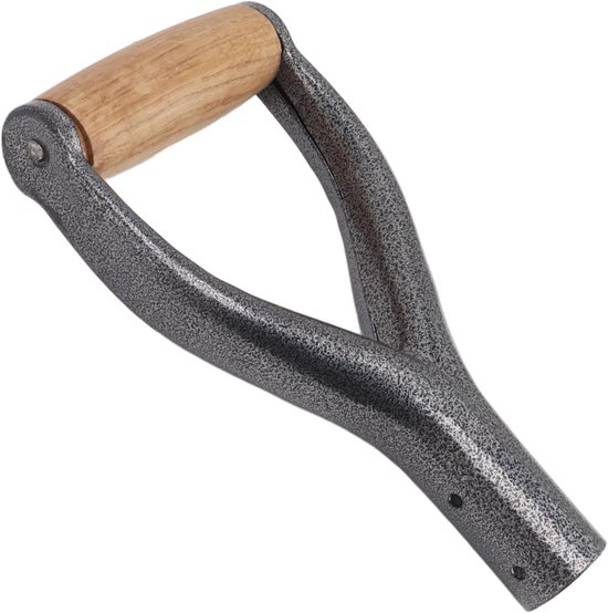 Allecto - Schophandvat Y-vormig - Ergonomisch ontwerp - 12,22 Inch - Vervangend Spadehandvat - Geschikt voor Tuingraven - Zilver van Merkloos	 — afbeelding 3