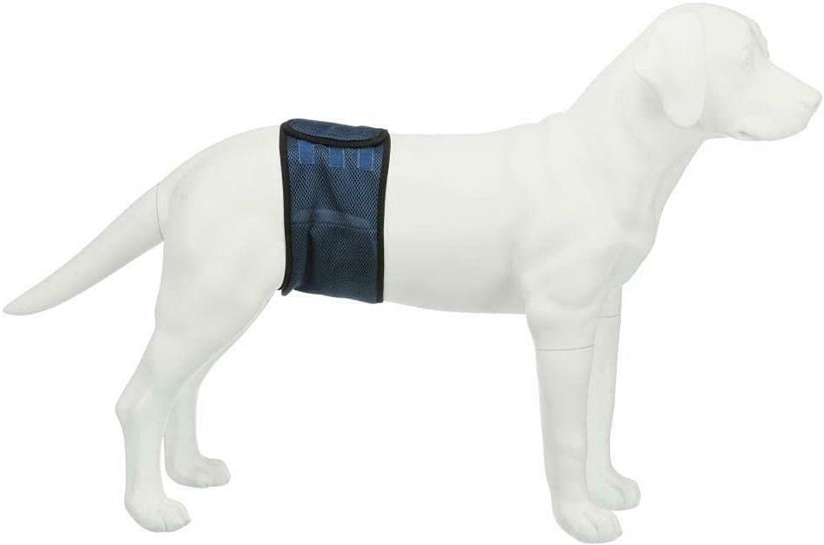 Buikband voor reuen - Hondenbroekjes - Zindelijkheidstraining - Ademend mesh materiaal - Taille 65 cm - Blauw