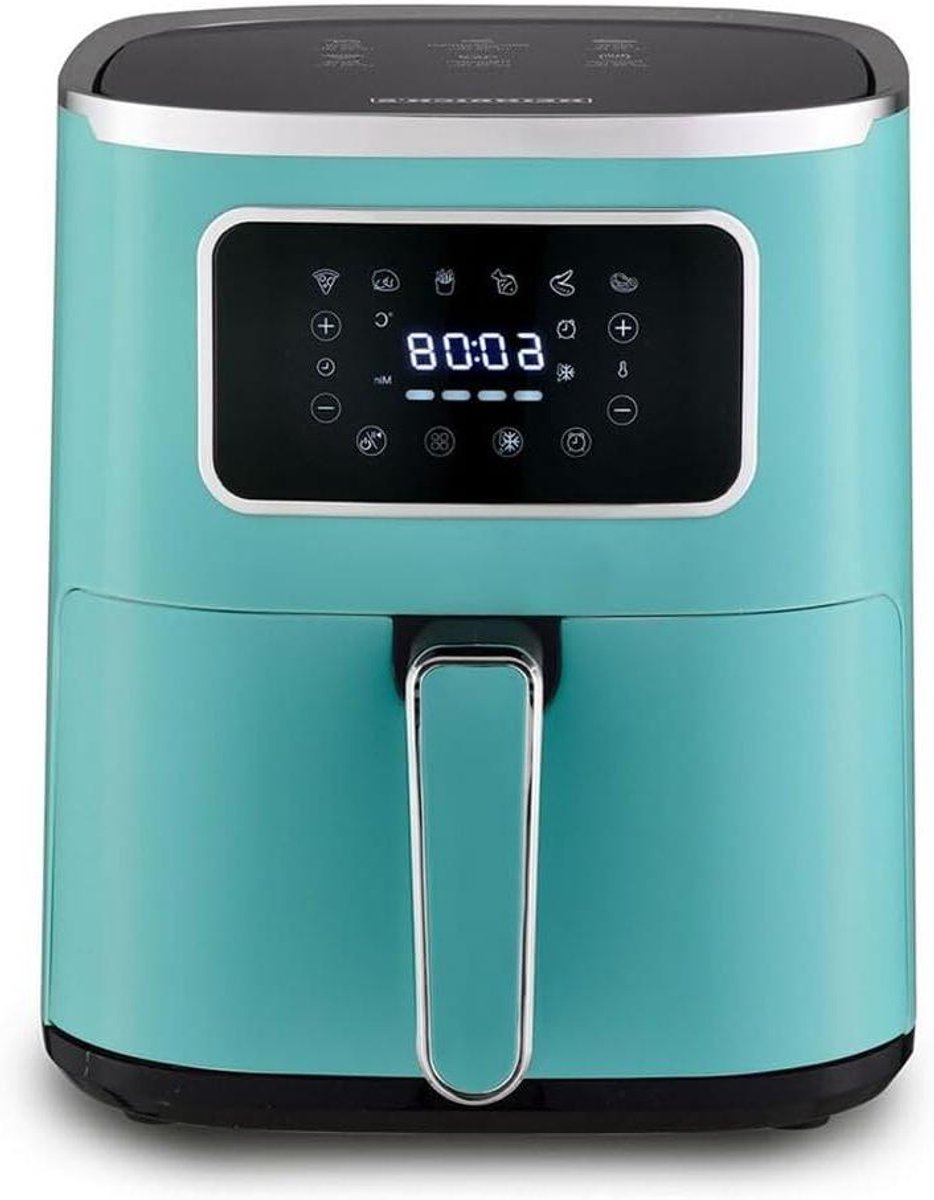 Luchtfriteuse - Heteluchtoven - Gezond Frituren - 8 Programma's - 5 Liter - Groen
