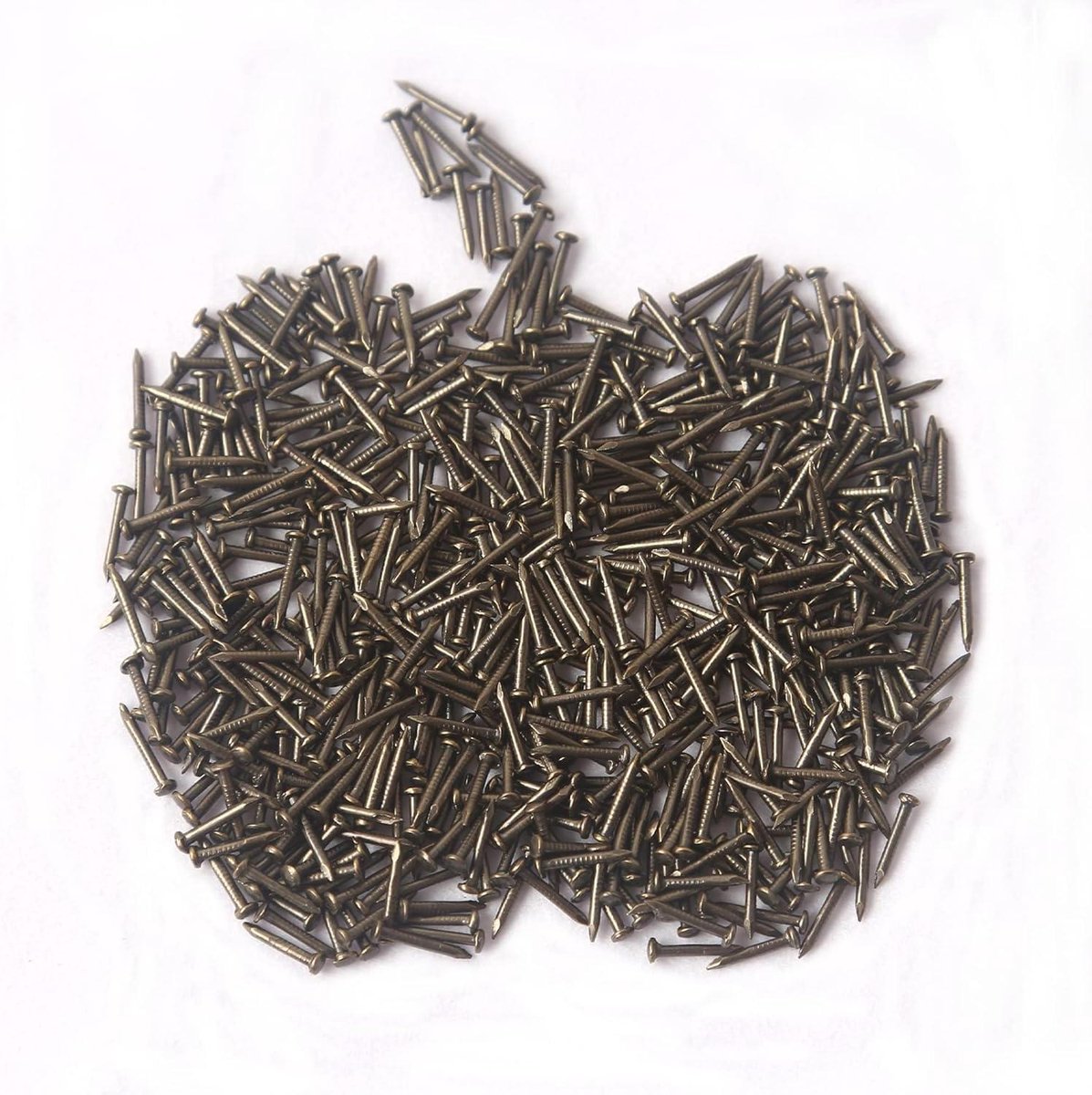 1,5 x 20 mm, kleine nagels, 500 stuks, kleine houten spijkers van ijzer, voor foto's, opknoping, houtbewerkingsmeubels, doe-het-zelf, decoratieve foto's, zwarte nagels