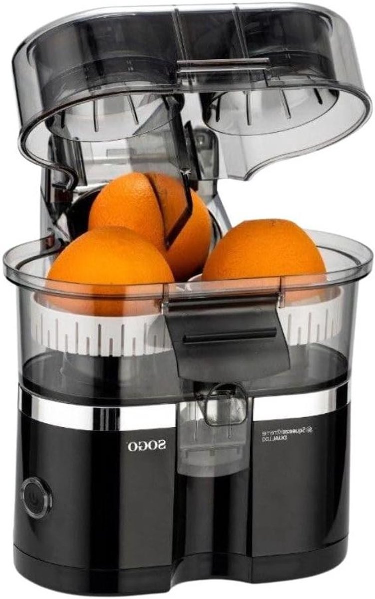 Elektrische Citruspers - Sinaasappelpers XL - Verse Sap Maken - Automatische Lift - 100 Watt - Zwart