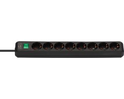 Brennenstuhl Eco-Line 8-voudig Stekkerdoos (verdeeldoos met schakelaar en 3m kabel)