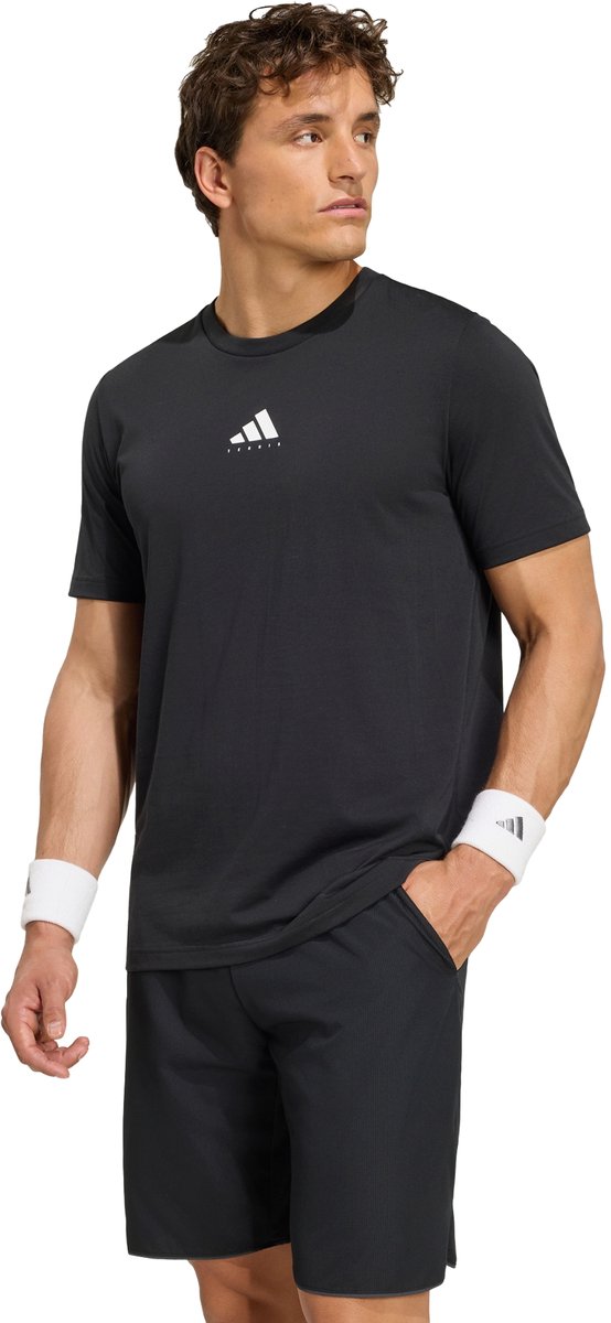 Adidas Performance Tennis Category Graphic T-Shirt Heren Zwart