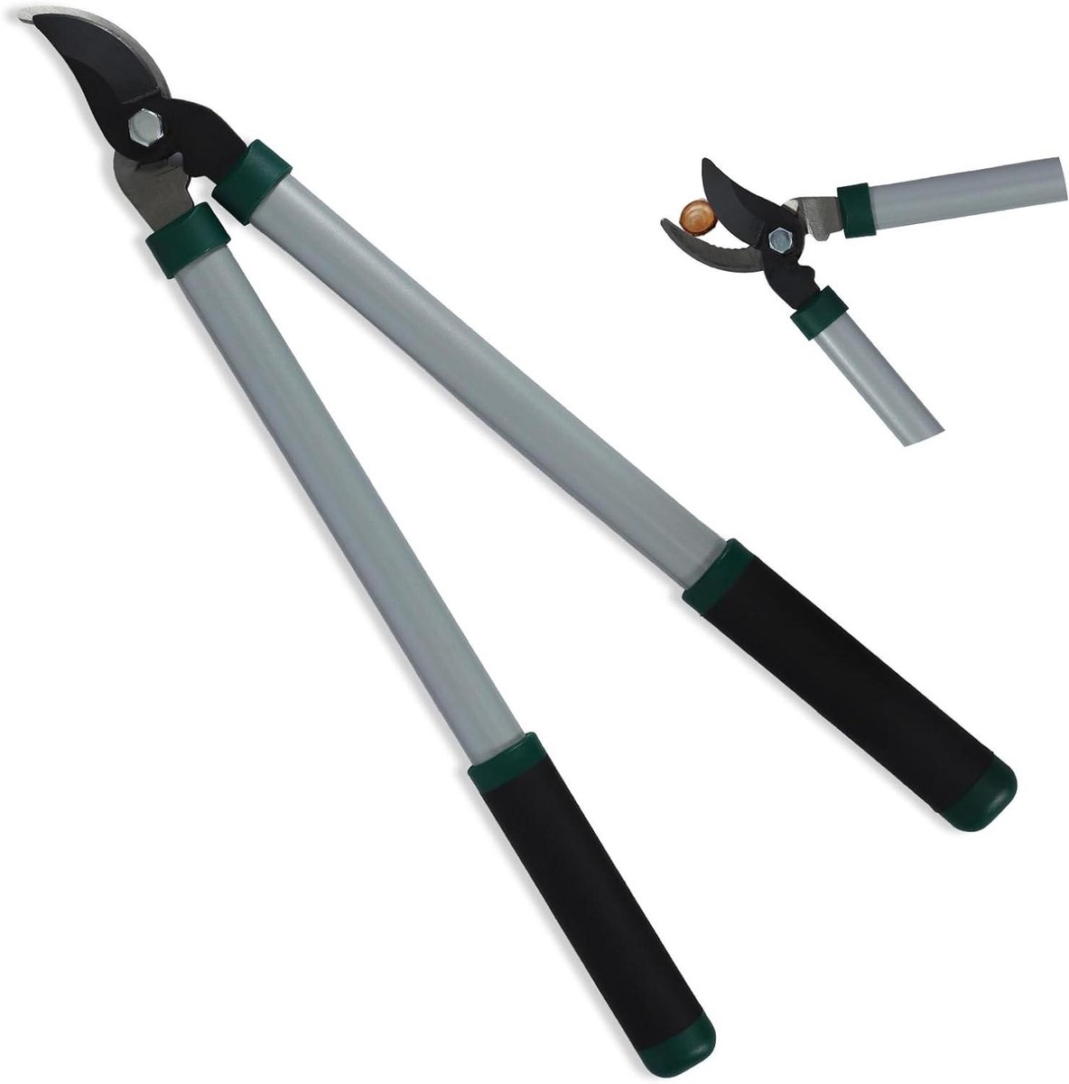 Takkenschaar Telescoop - Lange Snoeischaar - Takken Snoeien - Energiebesparend Tandwiel - 68-93 cm - Zwart