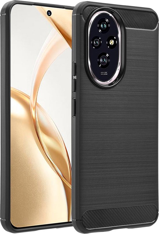 imoshion Hoesje - Geschikt voor Honor 200 - Brushed Backcover - Zwart
