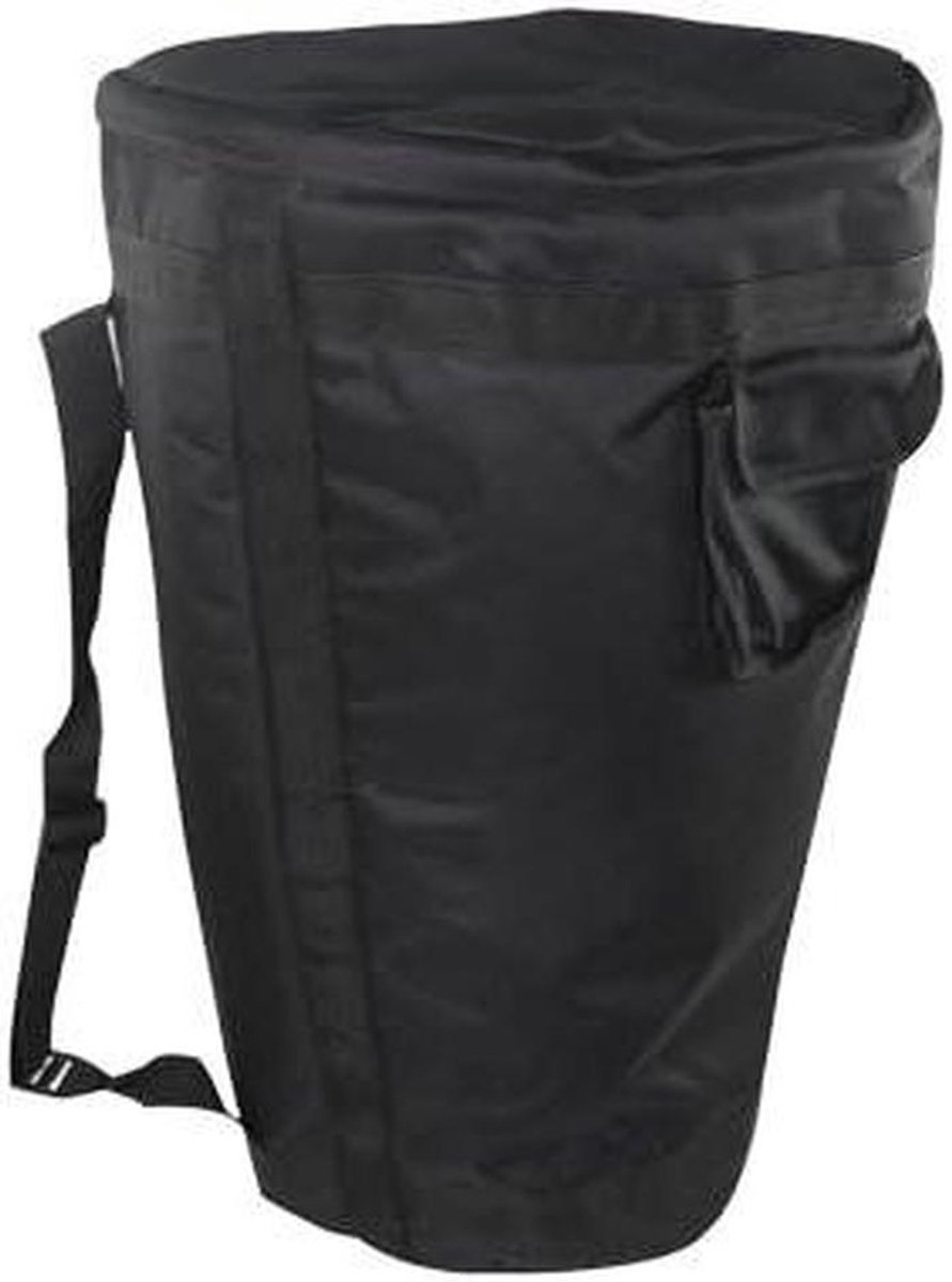 Djembe tas - Percussie hoes - Muziek transport - Gewatteerde voering - 52 x 31 x 21 cm - Zwart