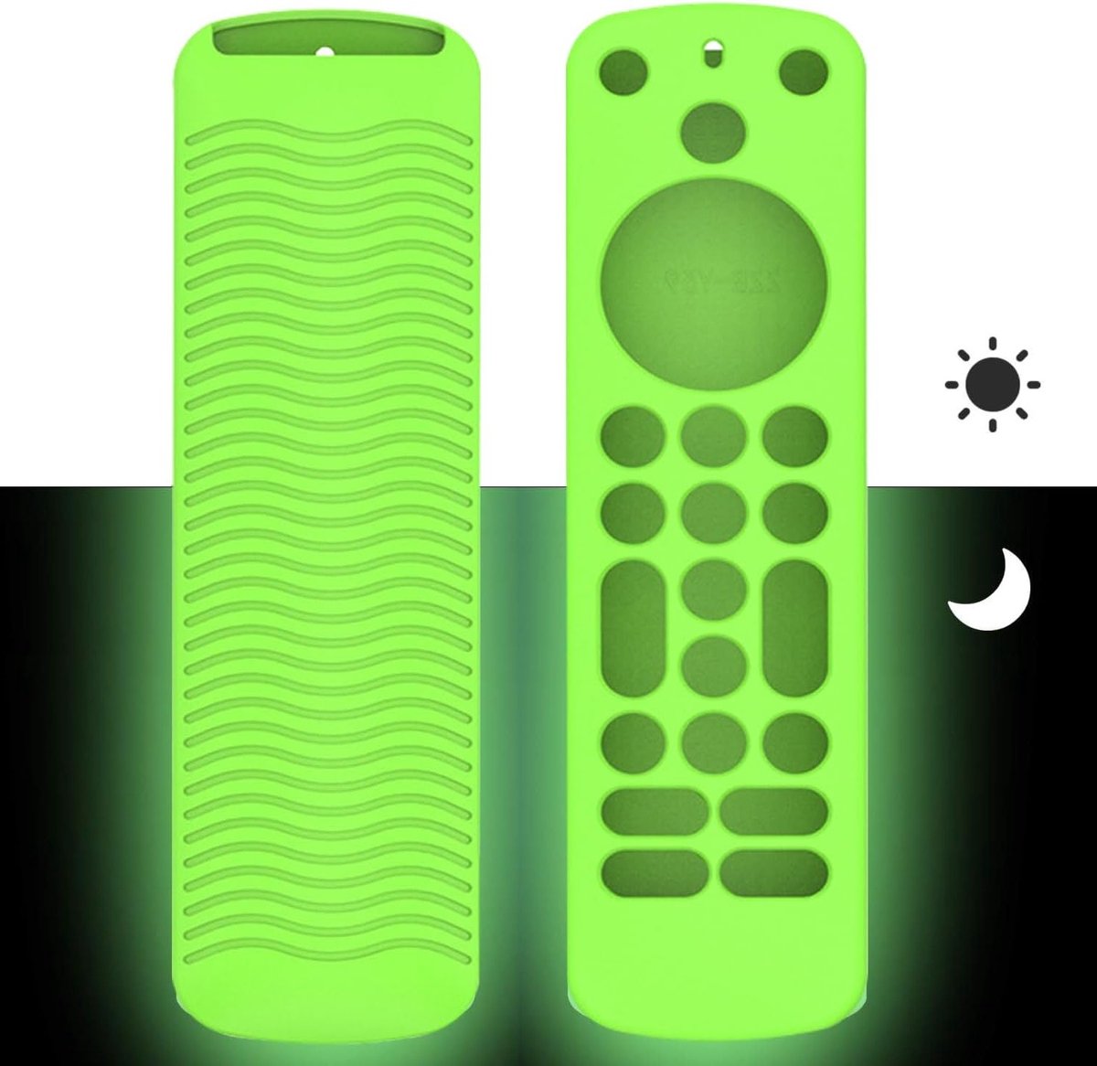 Beschermhoes voor Alexa Voice Remote Pro - Antislip Siliconen, Licht in het Donker, TV Accessoires en Afstandsbediening Bescherming