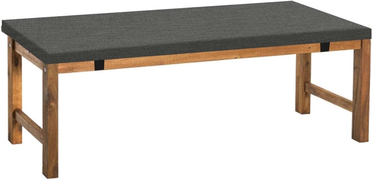Bankkussen Zitkussen - Stoelkussen - Comfortabel Zitten - Wasbaar Antislip - 140x40x5cm - Donkergrijs