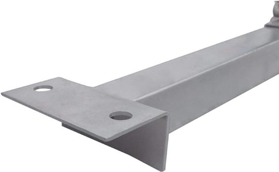 Ondersteuningssteun boot - Kielrol steun - Boottrailer stabiliseren - Verstelbare breedte - 80-124 cm breed - Zilverkleurig — afbeelding 4