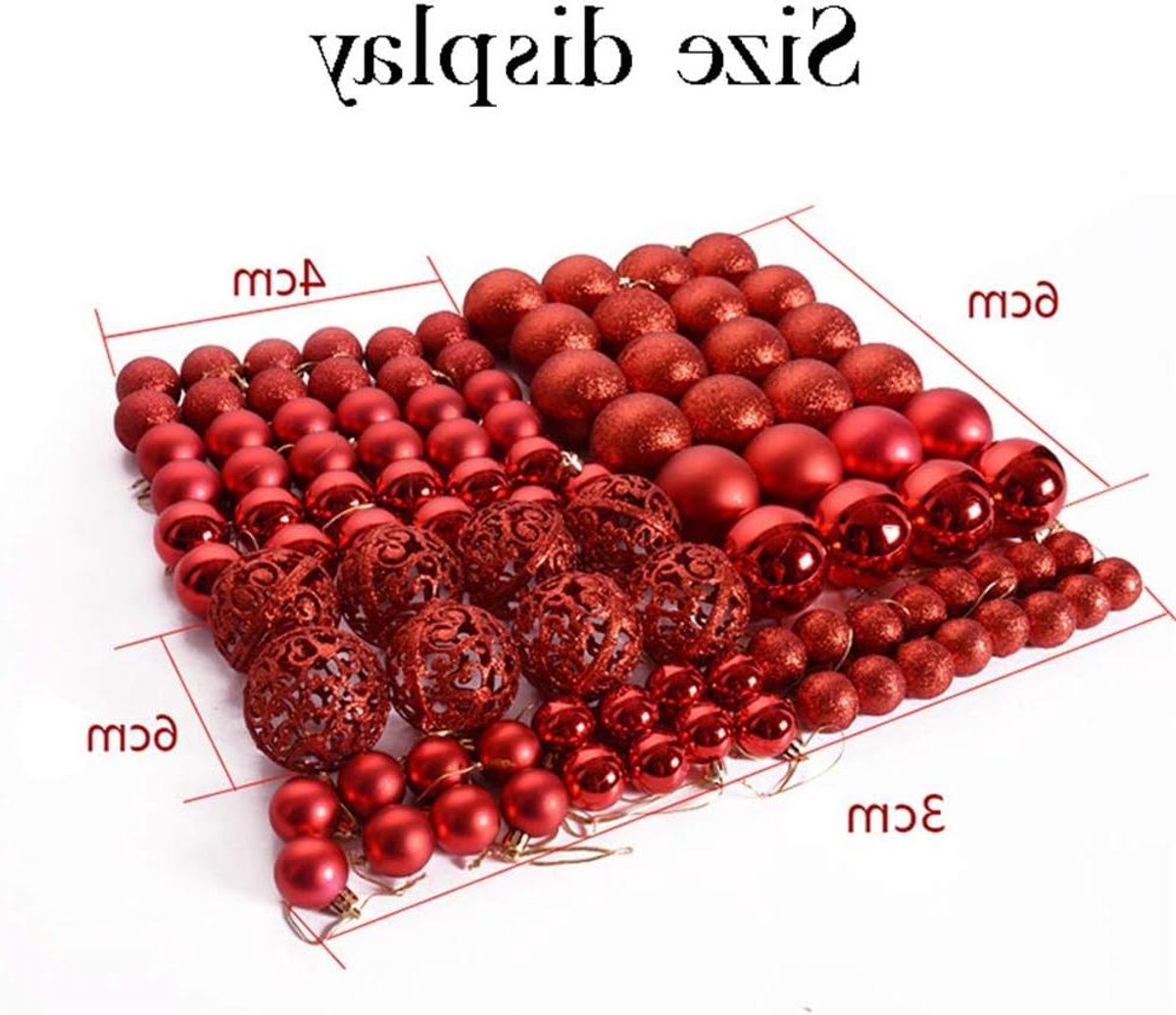 Kerstballen Set - Decoratie ballen - Kerstboom versieren - Onbreekbaar materiaal - 100 stuks - Paars
