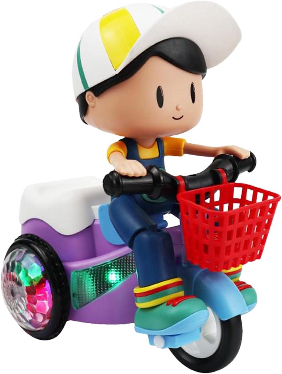 Elektrische Driewieler - Kinderspeelgoed Auto - Binnen en Buiten Spelen - 360 Graden Rotatie