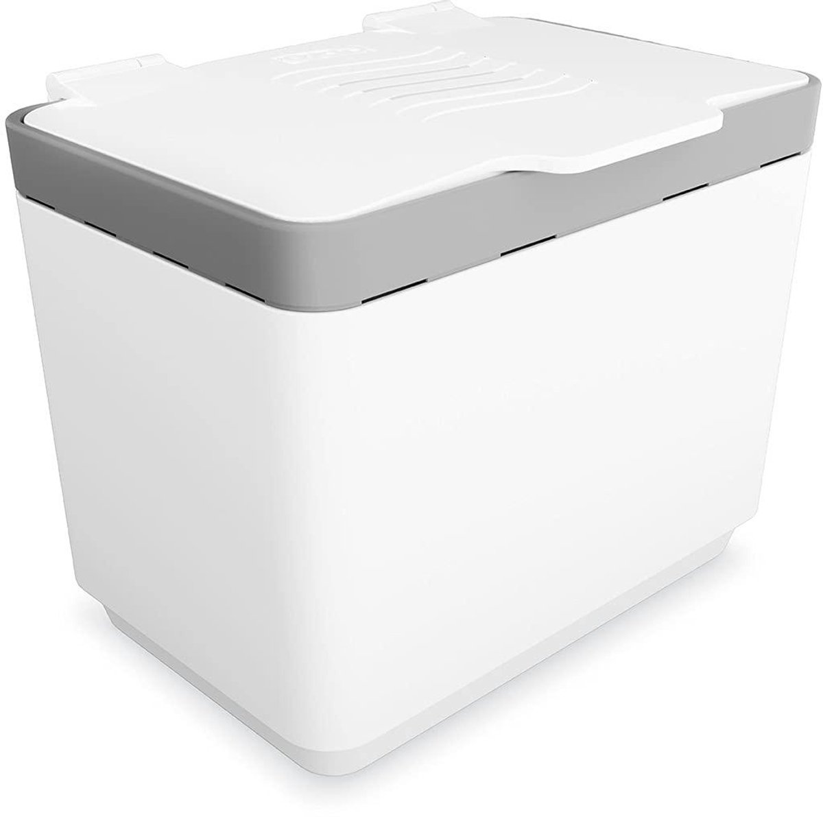 Compostbak Keuken - GFT Bak - Afval Verwerken - Met Koolstoffilters - 15 Gallon - Wit