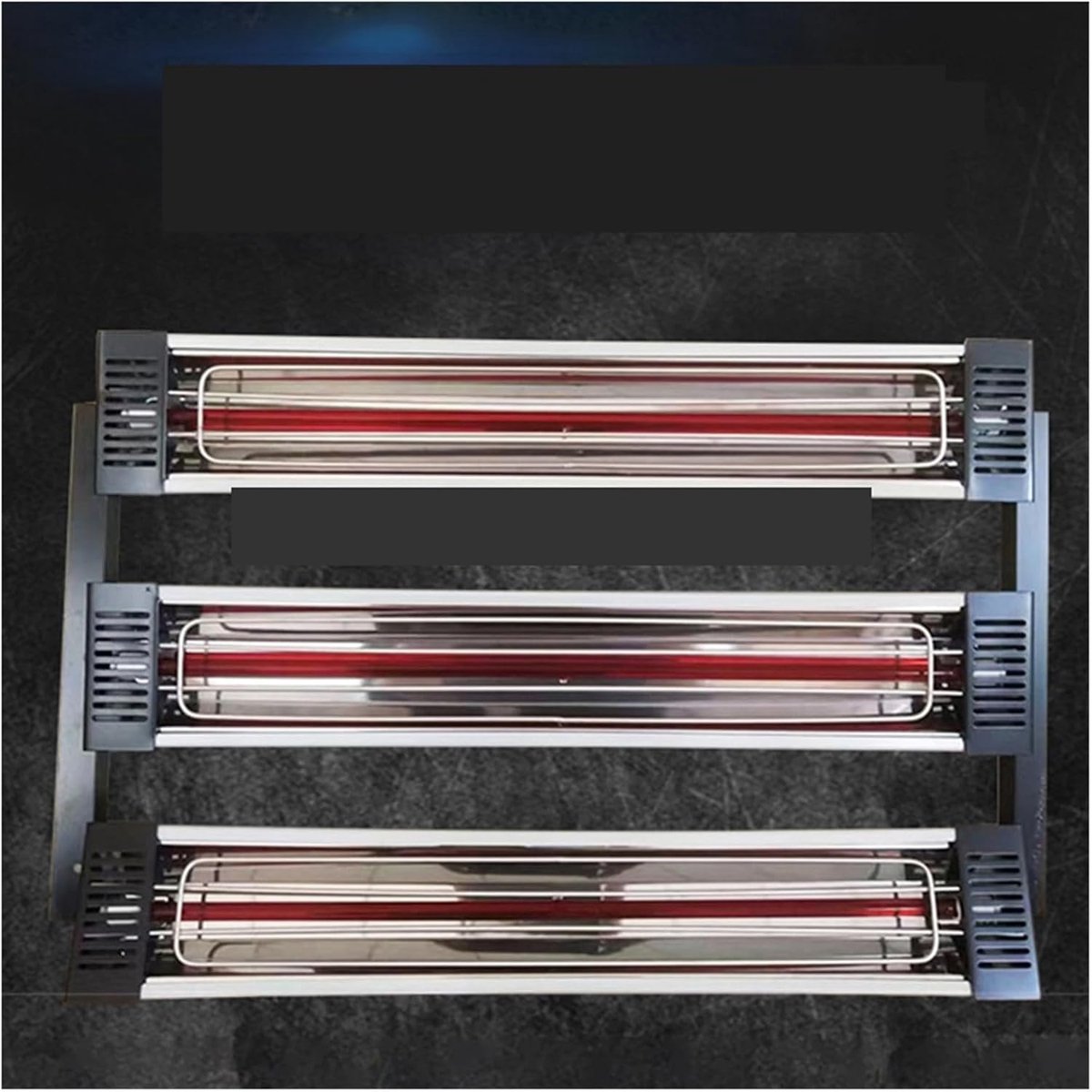 Infraroodlamp Autolak - Drooglamp Lak - Autolak Drogen - Kortegolf Verwarming - 50 cm - Zwart