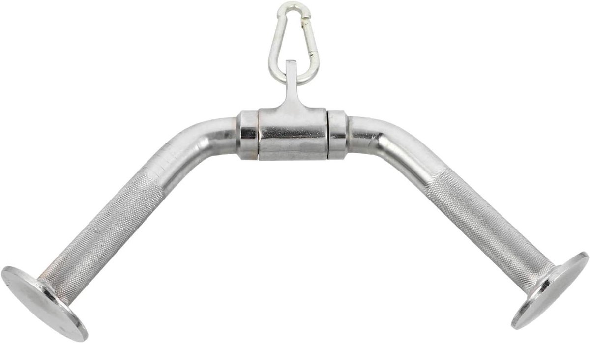 Triceps Pers Down Bar - V-vormige Bar Krachttraining - Spierversterking Armen - Antislip Handvat