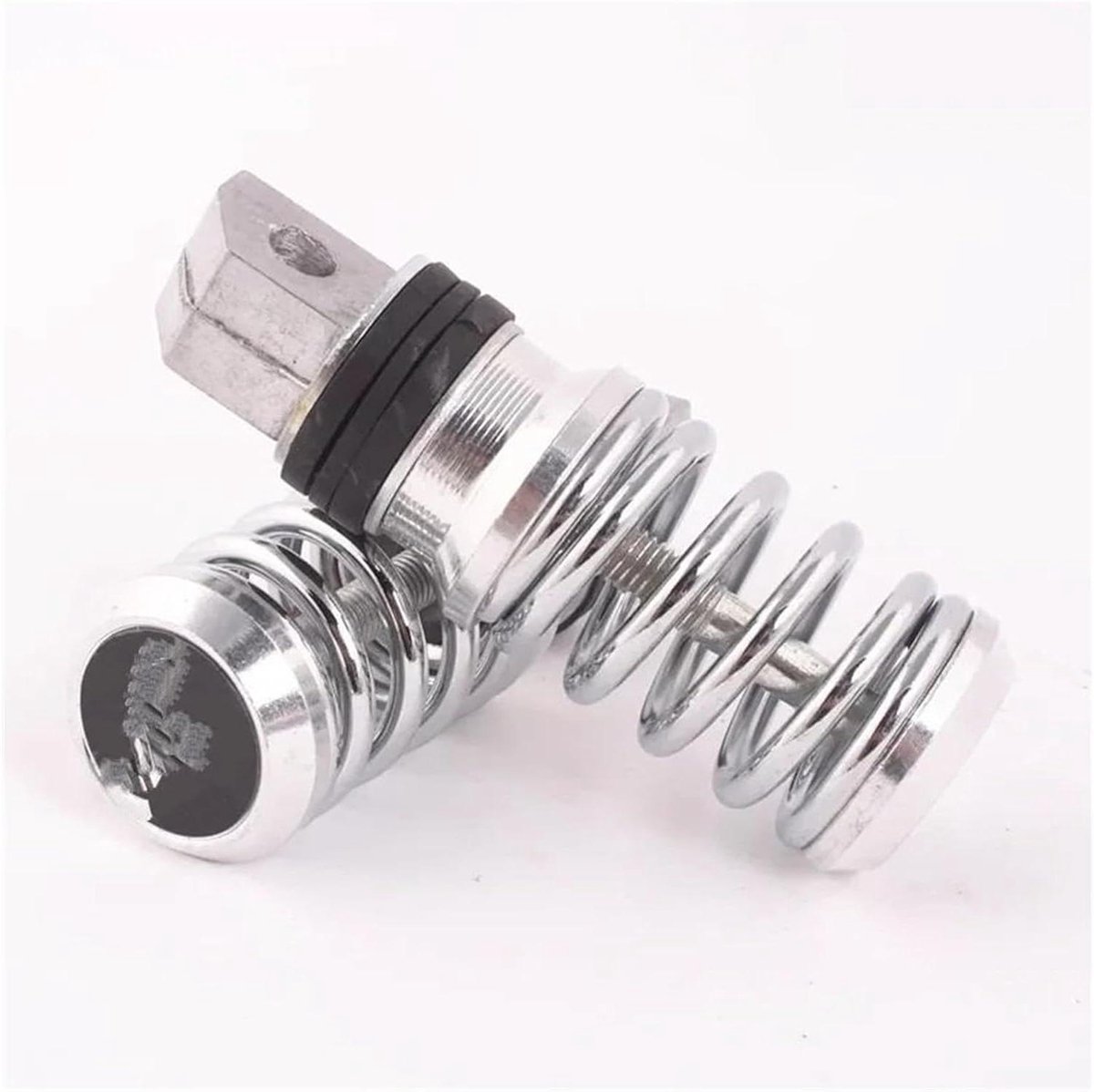 Motorfiets Voetsteunen - Universele Pedalen - Comfortabel Rijden - Aluminiumlegering - 8mm Gat - Zilver