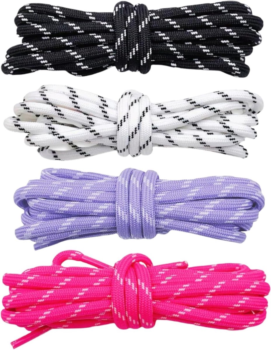 Ronde Schoenveters 120cm Ø5mm voor Sneakers, Werk- en Wandelschoenen, Sterke Veters voor Veiligheidsschoenen en Laarzen