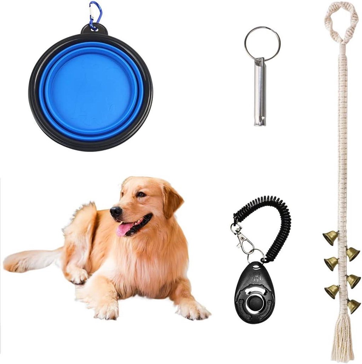Hond Deurbel Kit - Zindelijkheidstraining Honden - Huisdier Communicatie - Verstelbare Lengte - 4 Delige Set - Niet Gespecificeerd