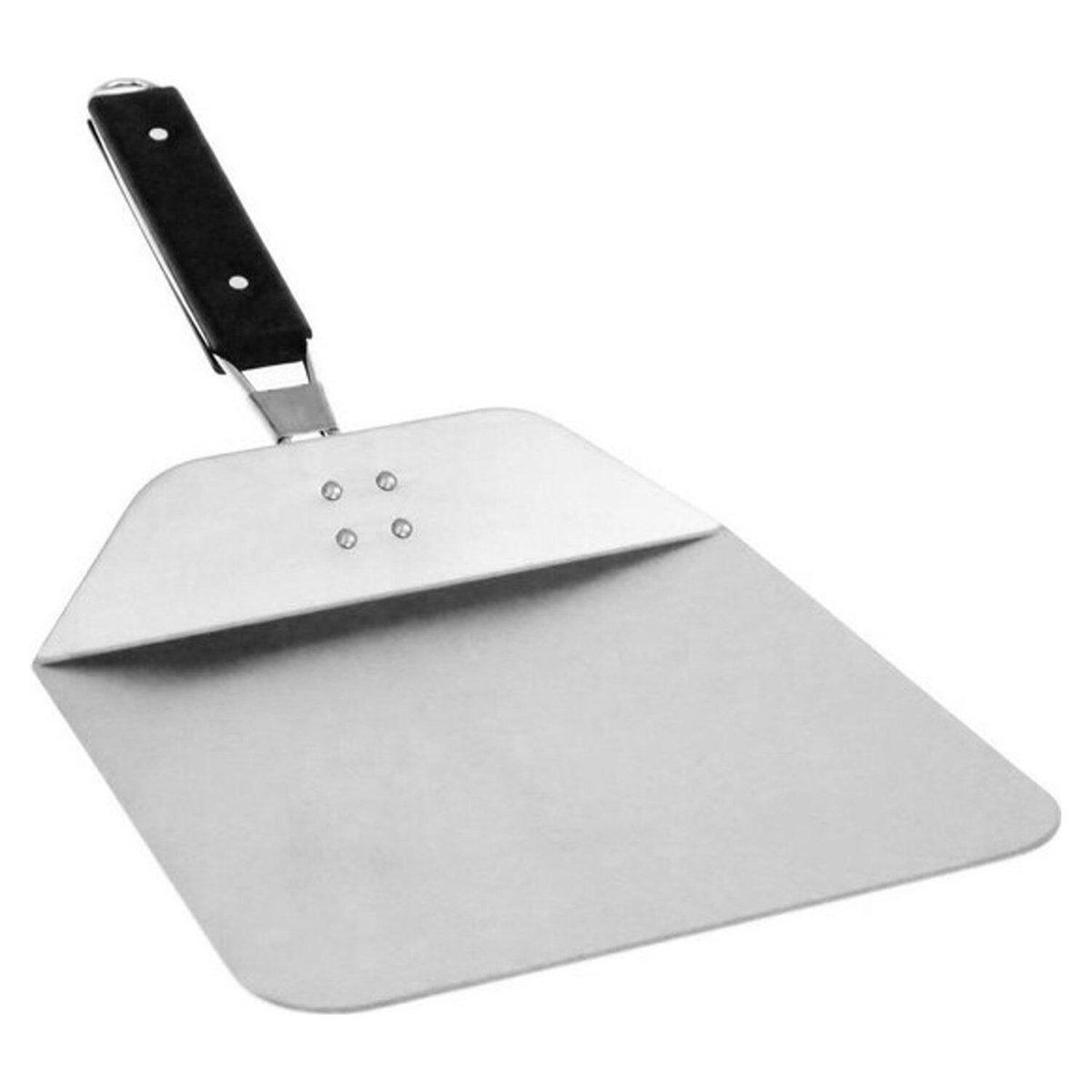 Keramische pizzasteen voor op de barbecue 33 cm - Met inklapbare RVS pizzaschep 25 cm - BBQ/oven pizza stone – foto 4