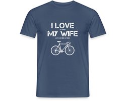 I Love My Wife | Grappig Cadeau Voor Fietsers T-Shirt Heren