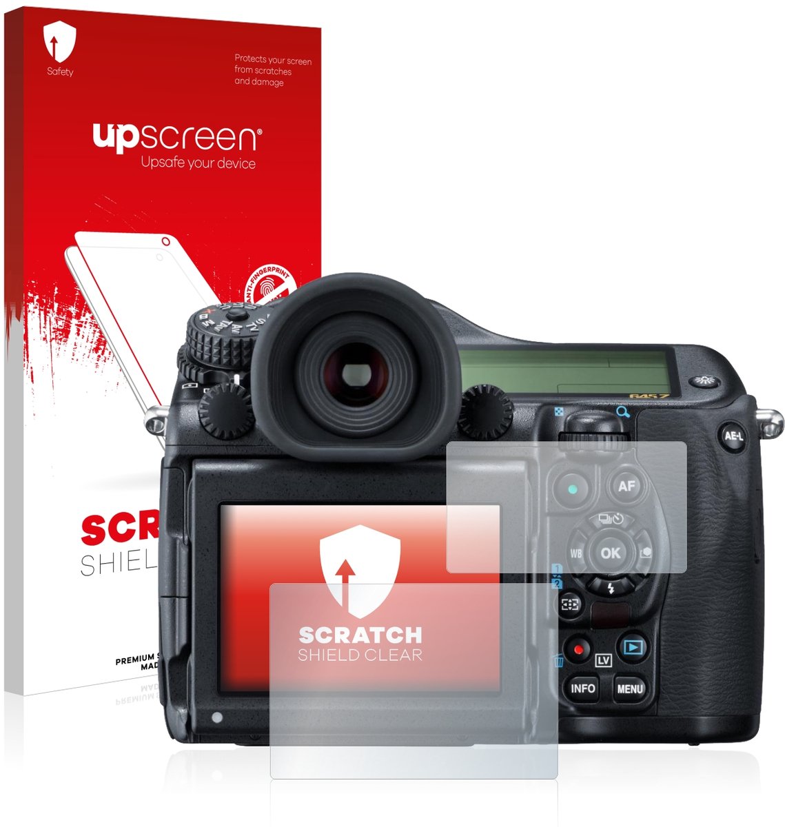 upscreen - Screenprotector voor Pentax 645Z - Folie Beschermfolie transparant