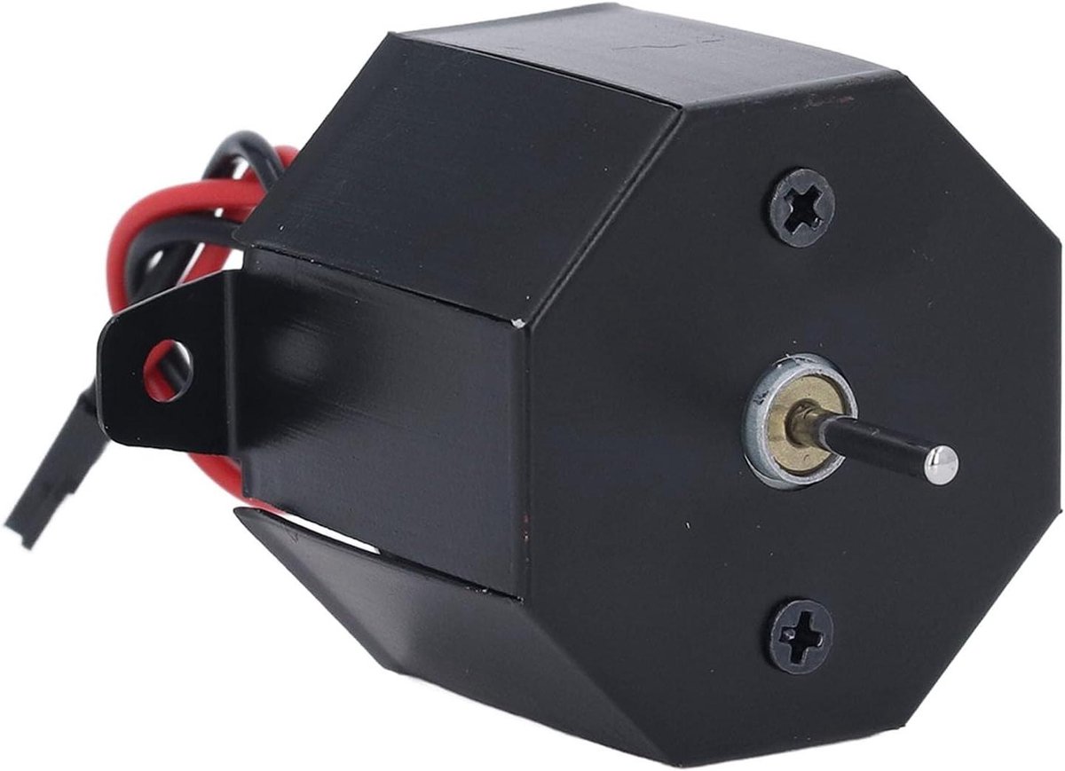 Motor Vervangingsset - Kachelventilator Onderdelen - Haardventilator Repareren - Thermo-elektrische Aandrijving - 12x11x4 cm - Zwart