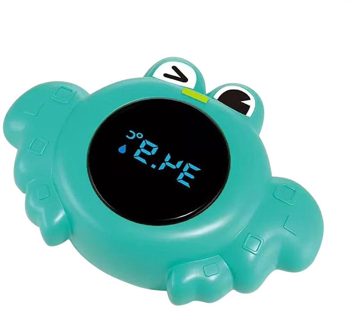 Badthermometer Krab - Watertemperatuurmeter Baby - Veilig Baden - Ideale Temperatuur Indicatie - 12 cm - Groen