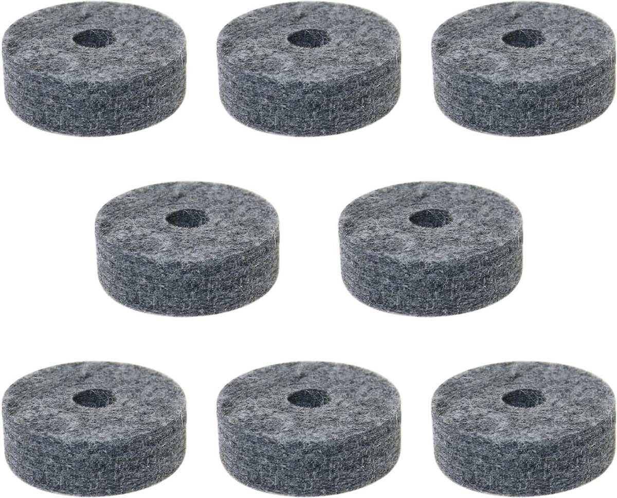 Bekken Vilt Pads - Drum Accessoires - Bescherming Bekkens - Stabiele Werkprestaties - 4 cm x 1.5 cm - Grijs