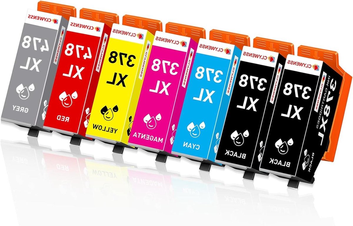 Inktcartridges - Printerinkt Multipack - Foto's Printen - Hoge Capaciteit - 7 Stuks - Gekleurd