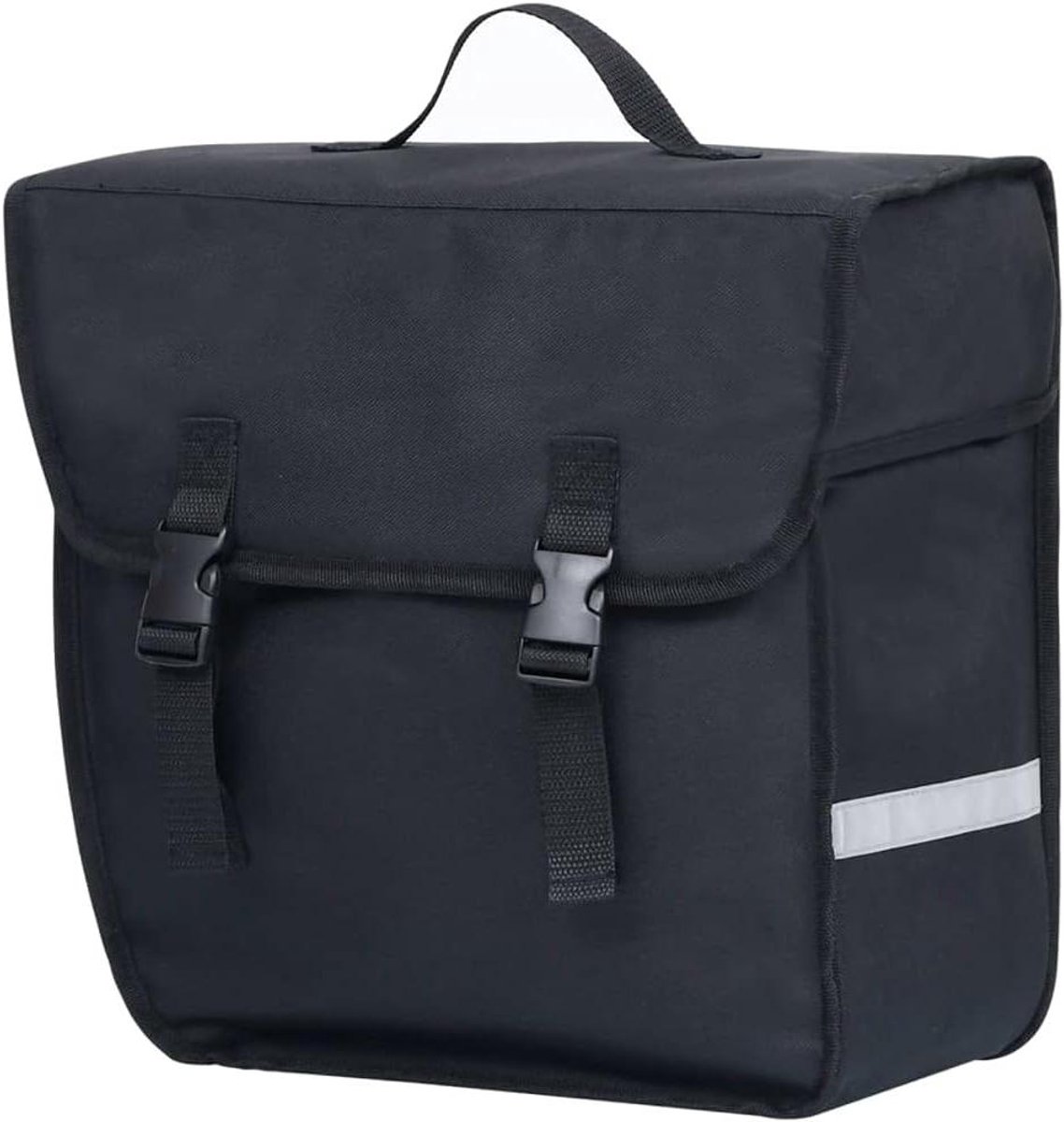 Enkele Fietstas - Bagagedragertas Waterdicht - Fietsen Boodschappen - Ruim Volume - 21 L - Zwart