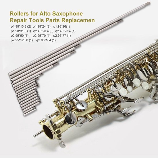 Saxofoon Reparatie Kit - Saxonderdelen Set - Instrument Onderhoud - Compleet Assortiment - 1 Aantal - Niet gespecificeerd van Merkloos — afbeelding 2