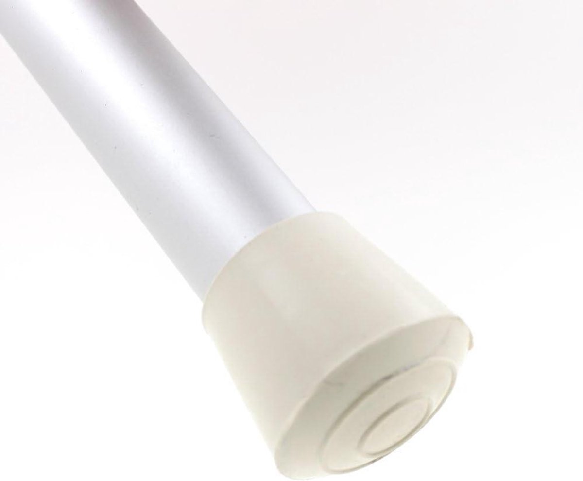 Multifunctionele witte rubberen einddoppen voor tafels en stoelpoten - 28 mm (set van 4)