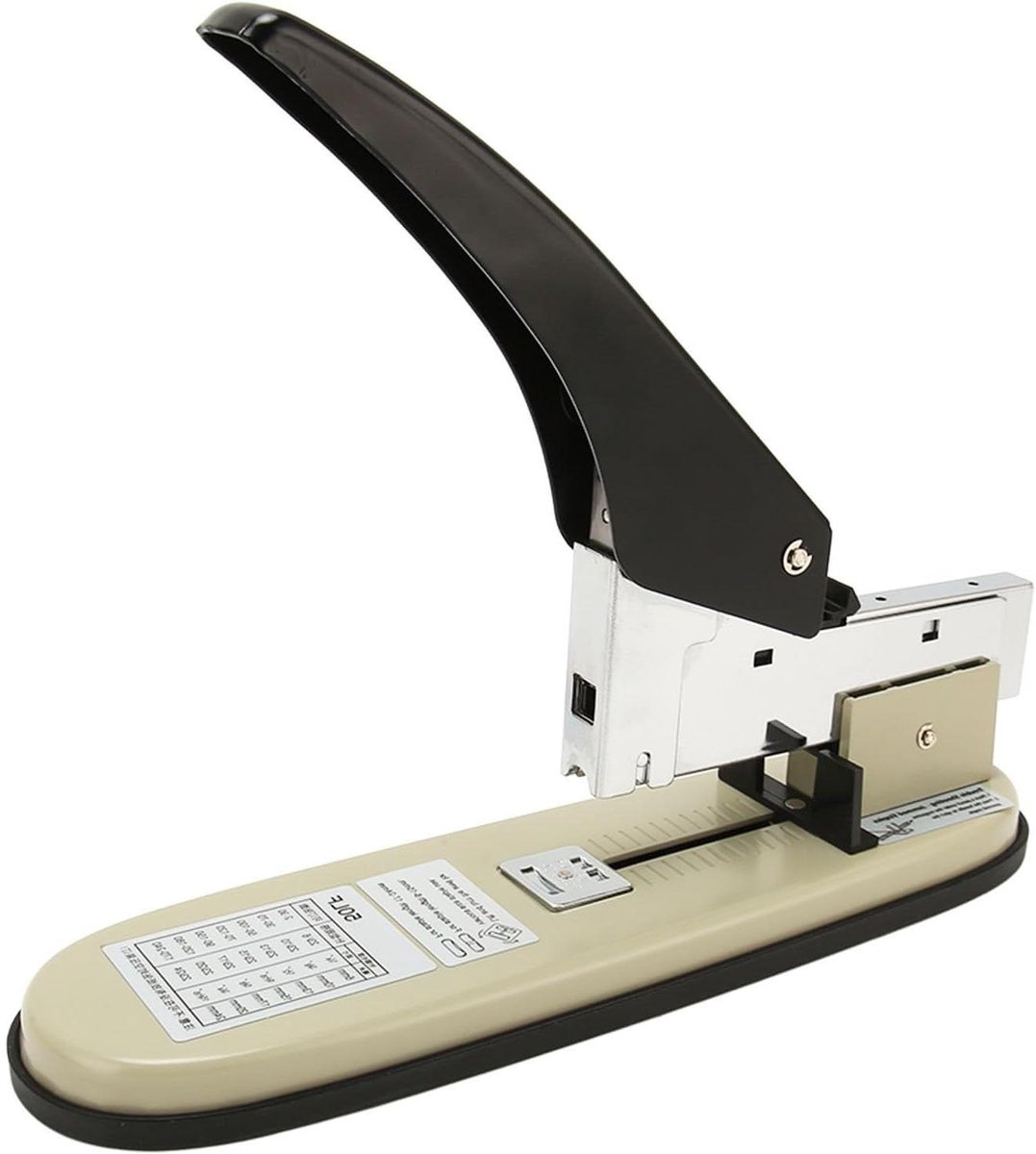 Nietmachine Zwaar - Kantoormachine Papier - Documenten Binden - 210 Vel Capaciteit - 1.41 Kilogram - Zwart
