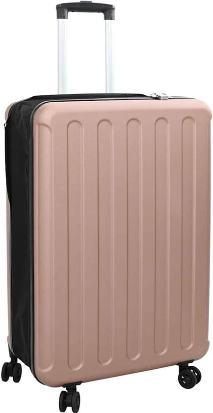 vidaXL Koffer met slot Roségoud 50 × 30 × 76 cm ABS Kunststof