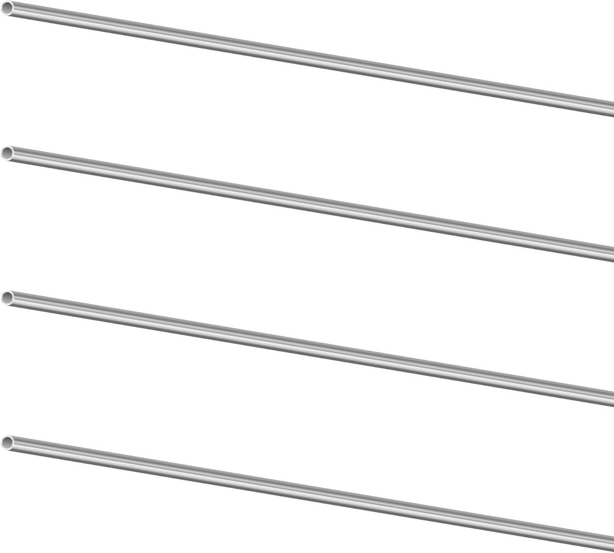 Roestvrijstalen Buis - Metalen Pijp - Modelbouw - Naadloos Oppervlak - 3mm OD 300mm Lengte - Zilverkleurig