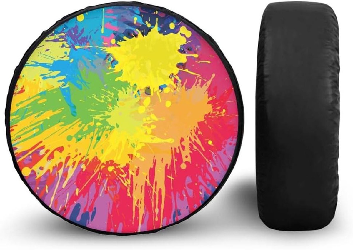 Reservebandhoes - Wielhoes Bandenhoes - Bescherming Banden - Graffiti Stijl Patroon - 16 inch - Multicolor