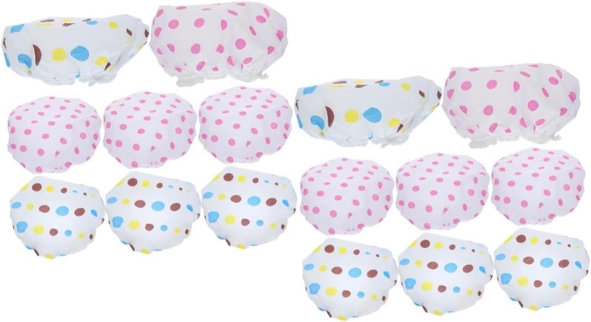 Douchekapjes Set - Badmutsen Dames - Haar Beschermen - Dubbele Laag - 8 Stuks - Geassorteerde Kleuren