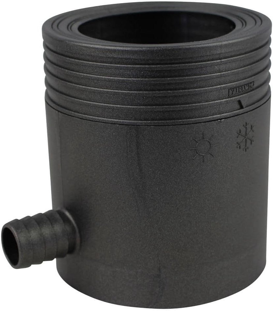 Regenton met filter - Wateropslag vat - Tuin water geven - Eenvoudige montage - DN 80-105 mm - Antraciet metallic
