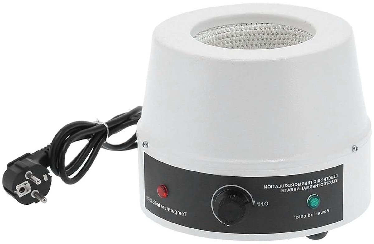 Verwarming Mantel - Lab Verwarming - Nauwkeurig Verwarmen - Temperatuur Regelmachine - 250 ml - Grijs