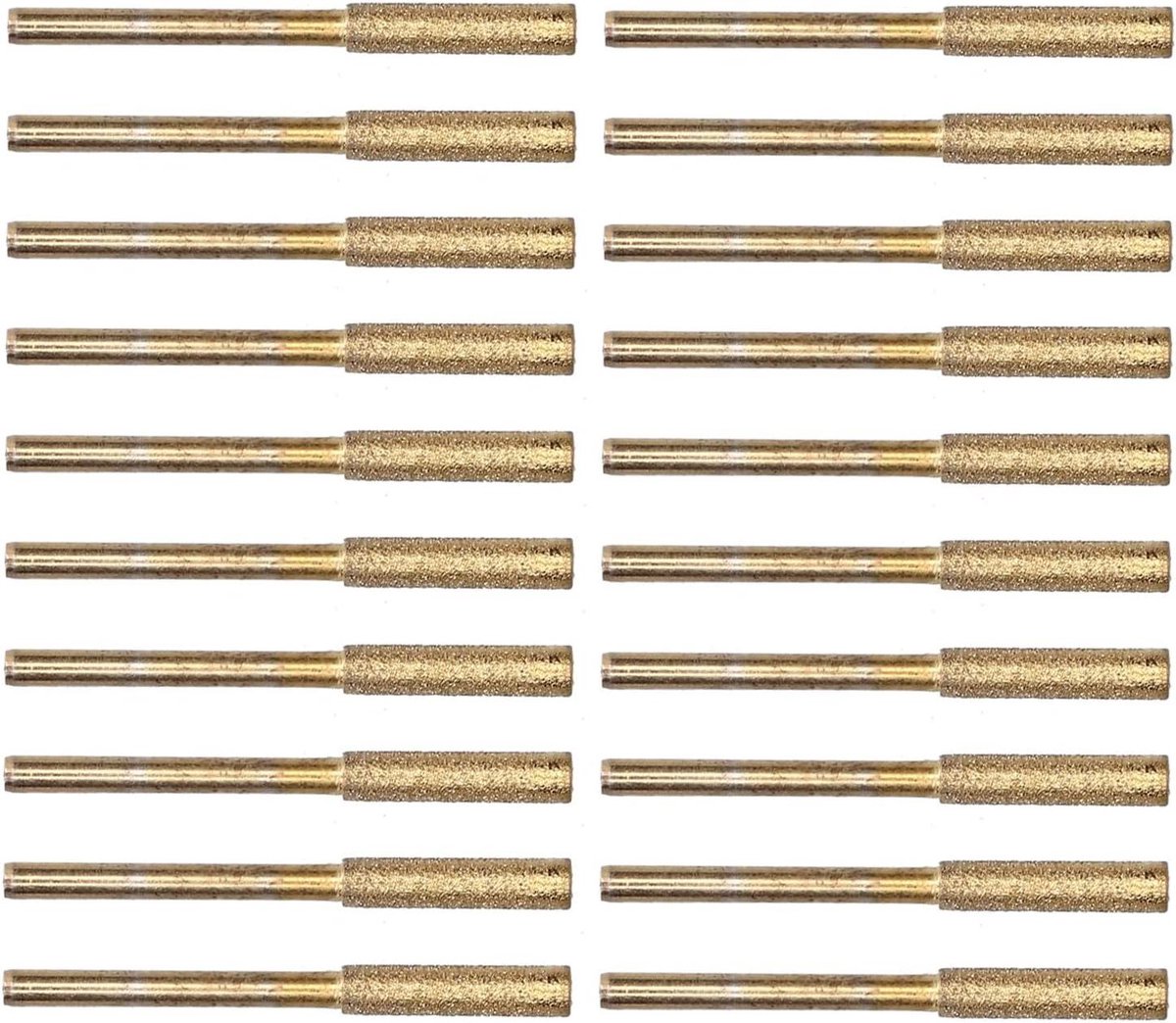 Cryfokt Kettingzaagslijpkop Stevige Vijl voor Repareren en Graveren op 404, 3/8 Inch Kettingen - 20-delige Set (GOLD #12)