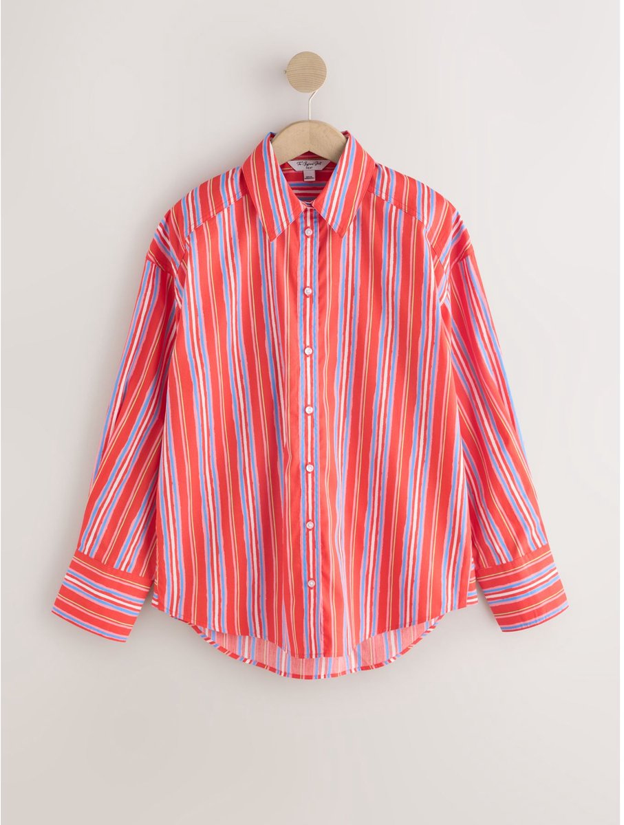 Next - Dames - Oversized boyfriend-overhemd - Rood