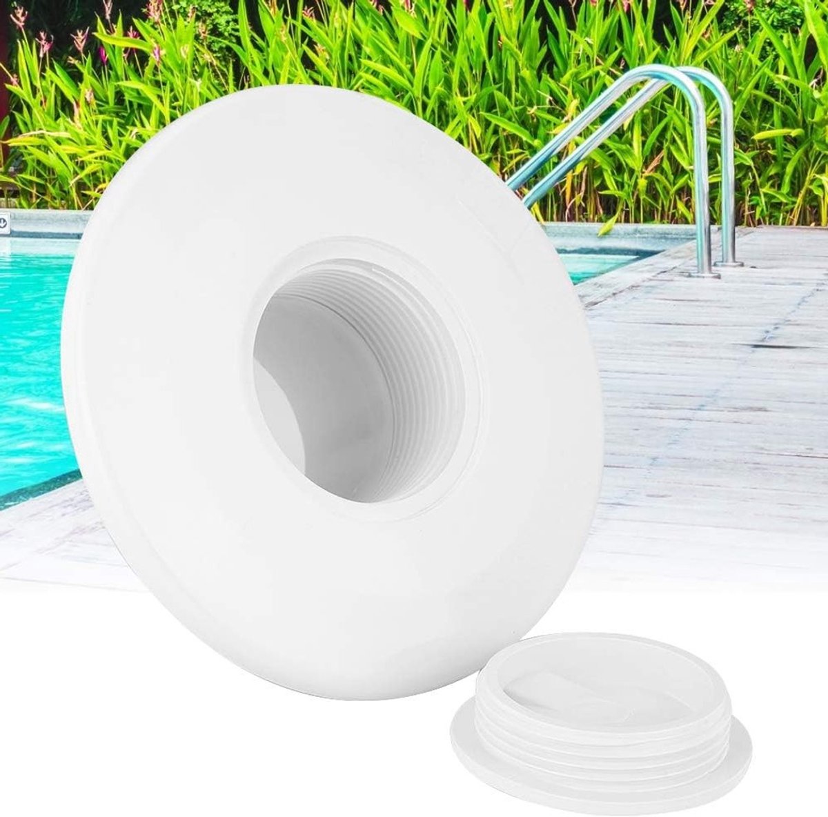 Waterafvoer voor Zwembad - Accessoires voor Inlaat, Vervangingen en Afvoersystemen, 12x12 cm