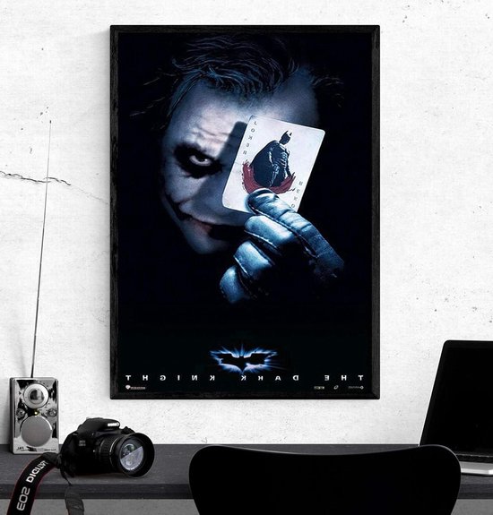 Batman The Dark Knight Poster - Filmplakkaat Joker Card - Woonkamer Decoratie - Heath Ledger Motief