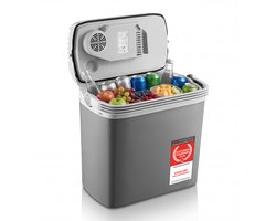 TZS First Austria Elektrische Koelbox - 16L - 12V en 230 voltx - Frigobox -Koelen en Verwarmen - Grijs