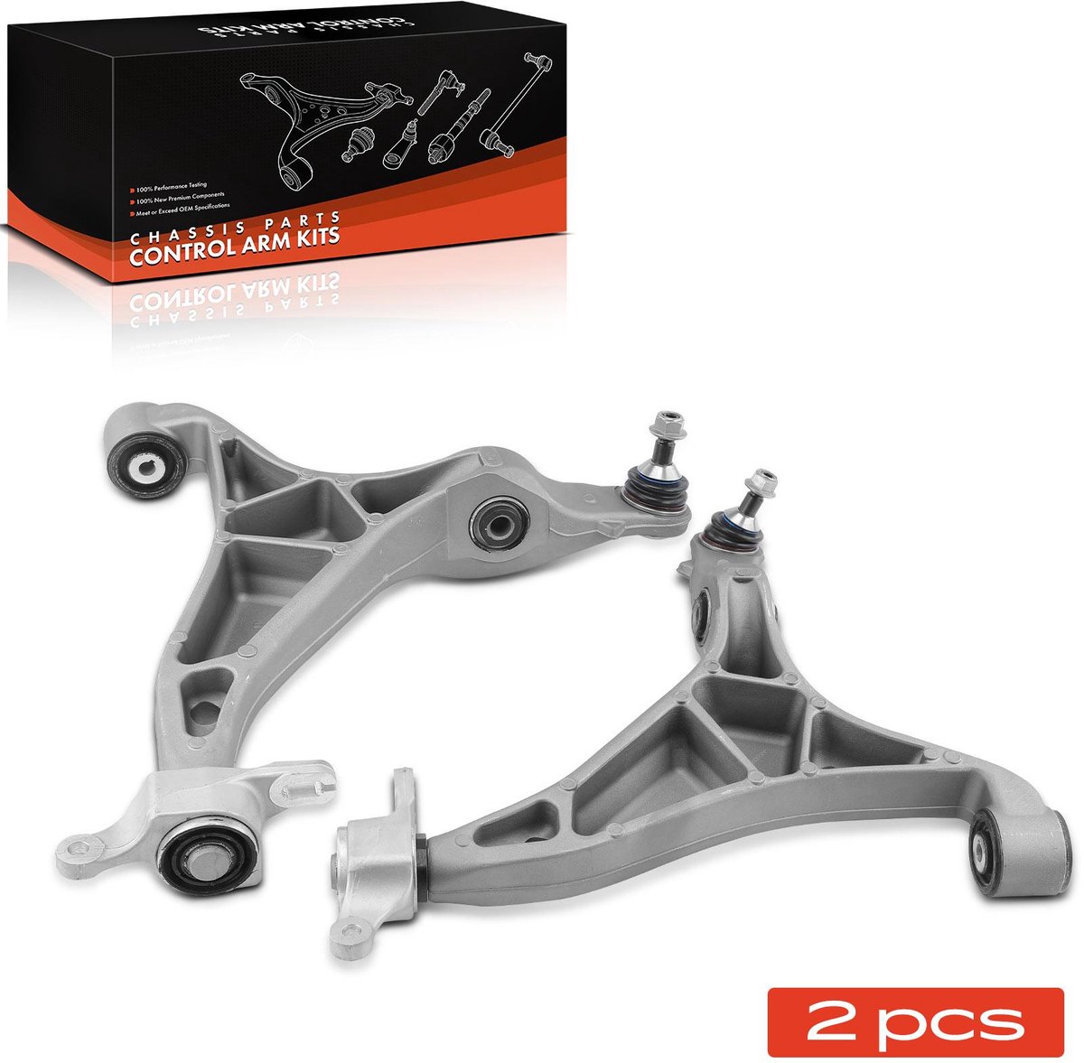 Frankberg 2x Vouwbeen Vooras onder voor Dodge Durango Jeep