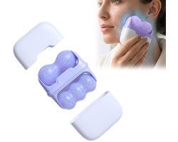 Gezicht ijs roller - Face Icing - Ice Roller - Gezichtroller - Face ice contouring - IJsroller Gezicht - Ergonomisch ontwerp - Skin Care - Gezicht Massage - Huidverbetering - Anti Rimpe - Verstevigt donkere ringen - Strakke Huid - Paars