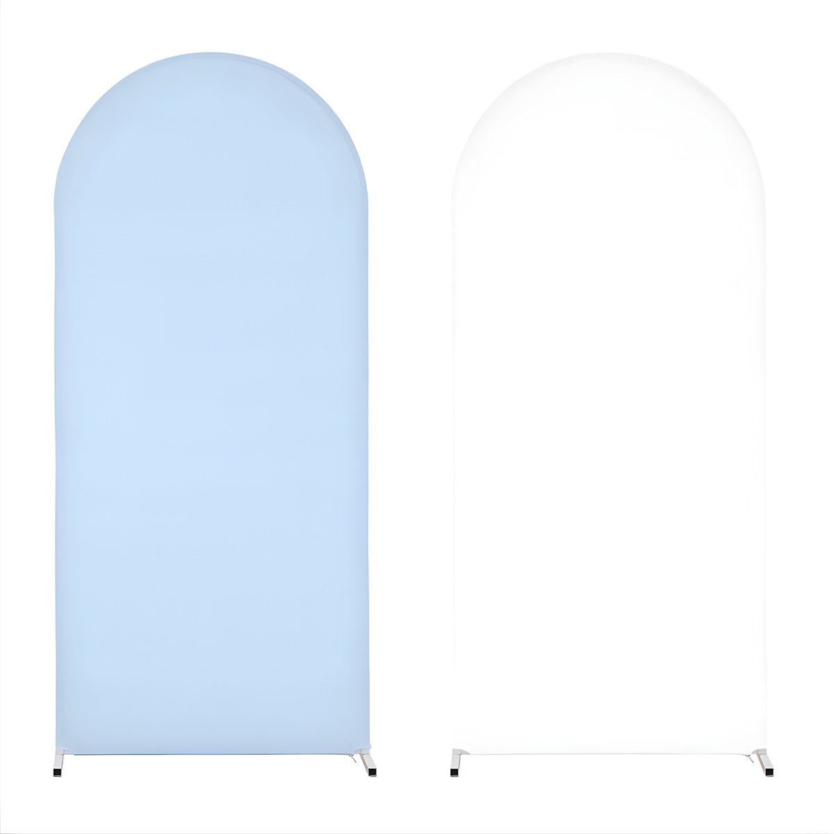 Bruiloft Boog Cover 80x180 cm - Spandex Achtergrond Hoes - Wit/Blauw