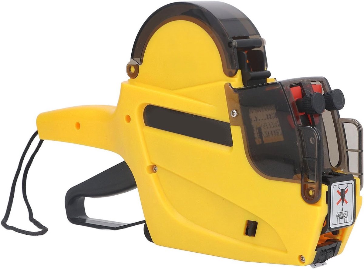 Prijslabelmachine met 10 cijfers en labels, ideaal voor prijsstickers en labelen, compleet met accessoires en gebruiksvriendelijk ontwerp