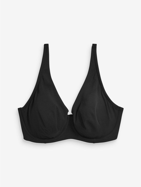 Next - Dames - DD+ ultiem comfort beha's van katoenmix verpakking van 3 - Zwart