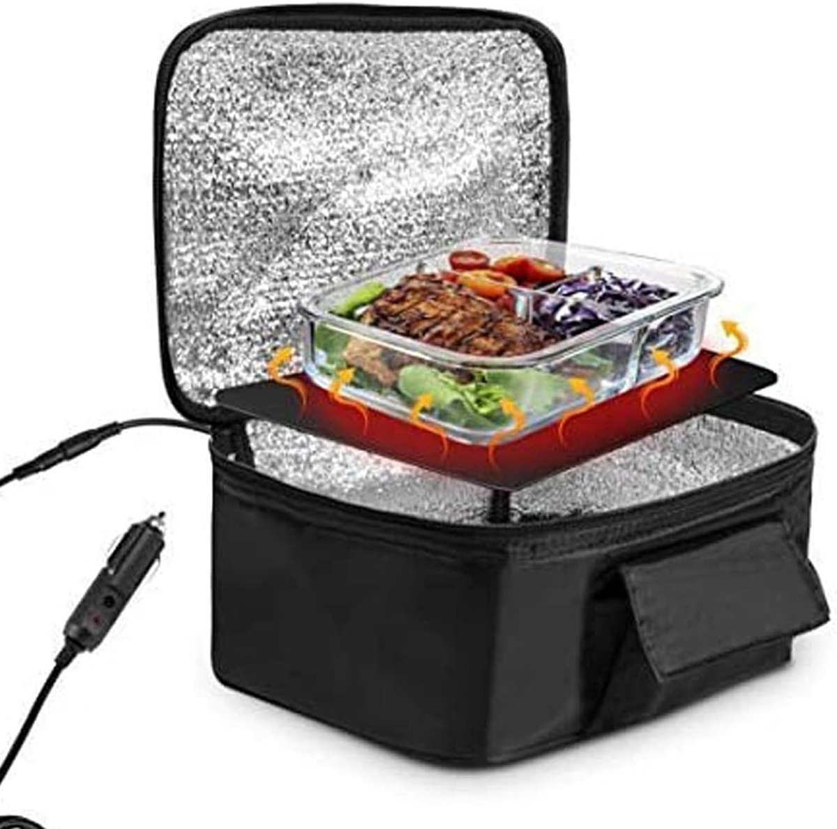 Compacte 12V Elektrische Magnetron voor Auto - Ideaal voor Lunch, Reizen en Werk, Geschikt voor Chauffeurs en Koeriers